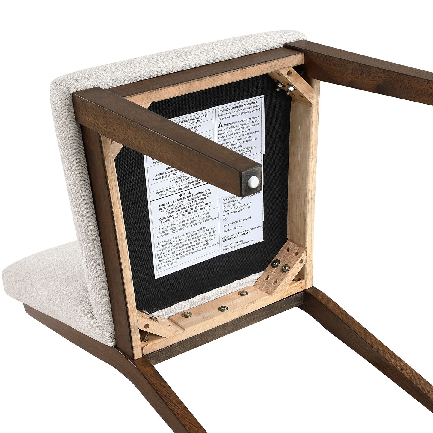 Canton - Upholstered Side Chair - Brown