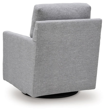 Freybourne Next-Gen Nuvella - Swivel Accent Chair - Pewter