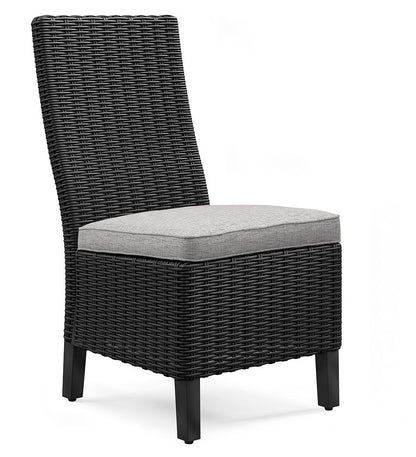 Beachcroft - Side Chair With Cushion (Set of 2) - Black / Light Gray