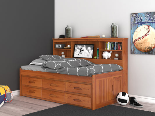 Bookcase Daybed in Honey