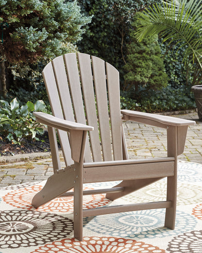 Sundown Treasure - 2 Pc. - Adirondack Chair And Ottoman - Driftwood