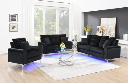 U480 - Sofa & Loveseat - Black