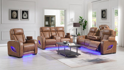 U72 - Power Reclining Sofa - Brown