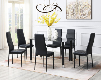 D635 - Dining Side Chair (Set of 2) - Black