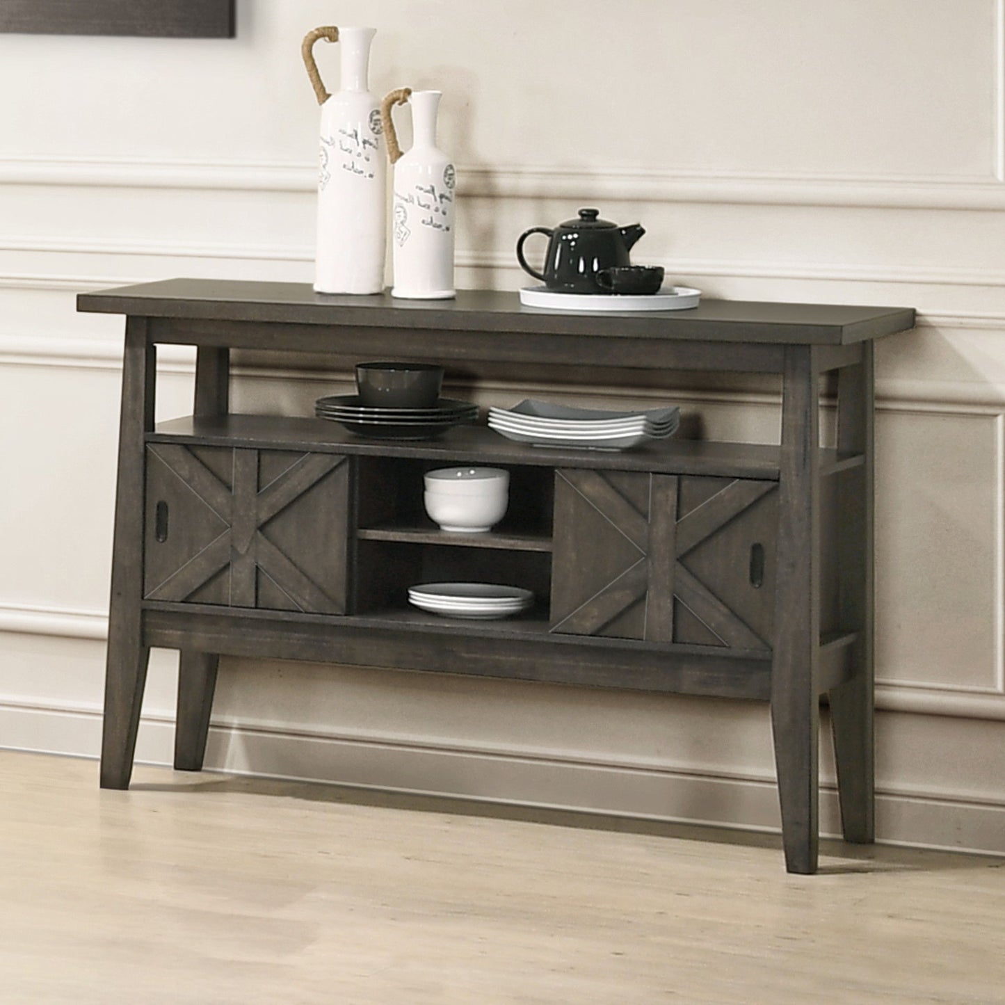 Gulliver - Server - Rustic Brown