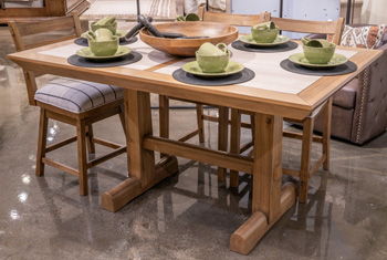 Ridgester - Rectangular Dining Room Counter Table - Light Brown