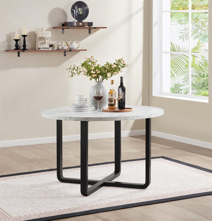 D180 - 5 Piece Dining Room Set (Table, 4 Side Chairs) - Black / White