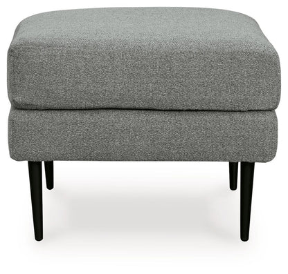 Hazela - 2 Pc. - Chair, Ottoman - Charcoal