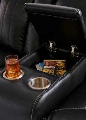 Caveman Den Power Reclining Console Loveseat