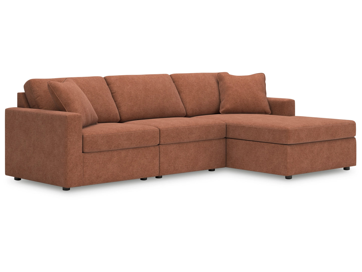 Modmax 3-Piece Next-Gen Nuvella™ Performance Fabric Modular Sofa Chaise
