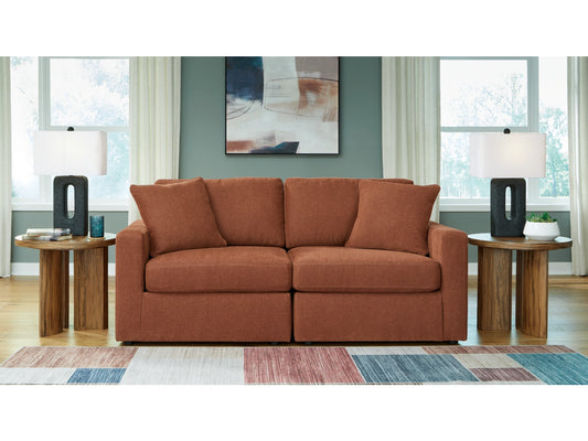 Modmax 2-Piece Modular Next-Gen Nuvella™ Performance Fabric Loveseat