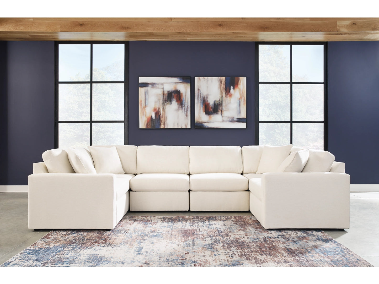 Modmax Next-Gen Nuvella™ Performance Fabric 6-Piece Sectional