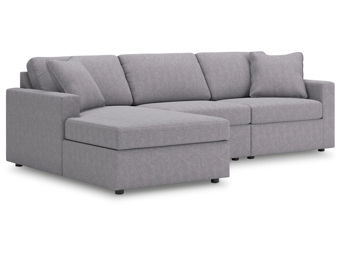 Modmax 3-Piece Next-Gen Nuvella™ Performance Fabric Modular Sofa Chaise