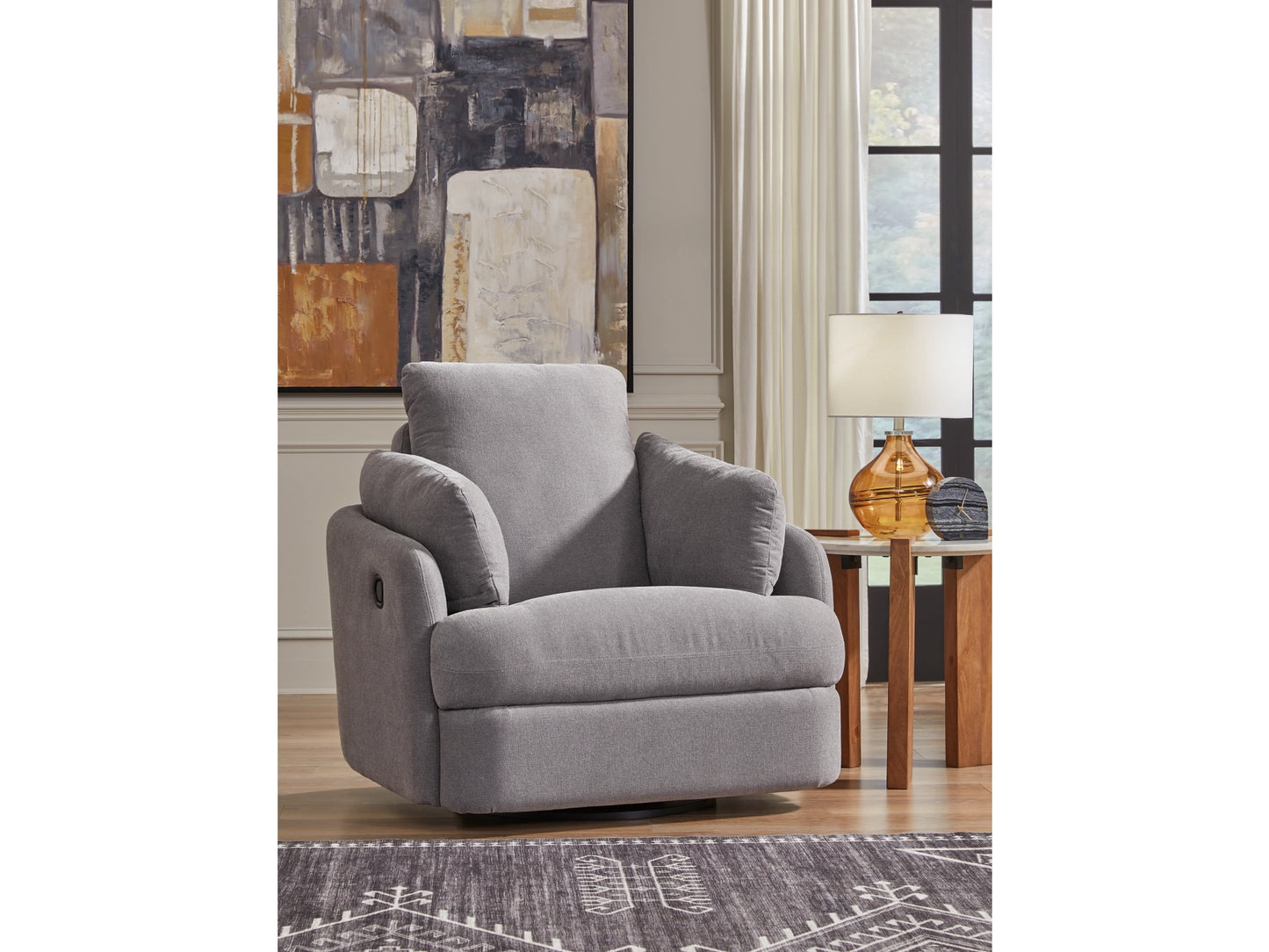 Modmax Next-Gen Nuvella™ Performance Fabric Swivel Glider Recliner