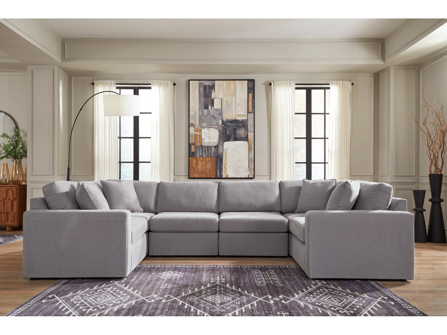 Modmax Next-Gen Nuvella™ Performance Fabric 6-Piece Sectional