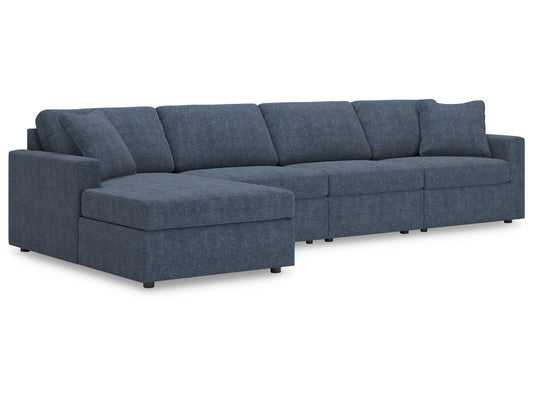 Modmax Next-Gen Nuvella™ Performance Fabric 4-Piece Sectional with Chaise