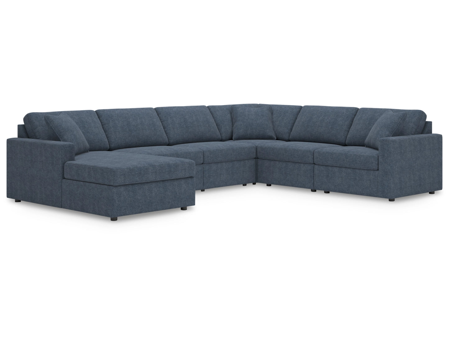 Modmax 6-Piece Modular Next-Gen Nuvella™ Performance Fabric Sectional with Chaise