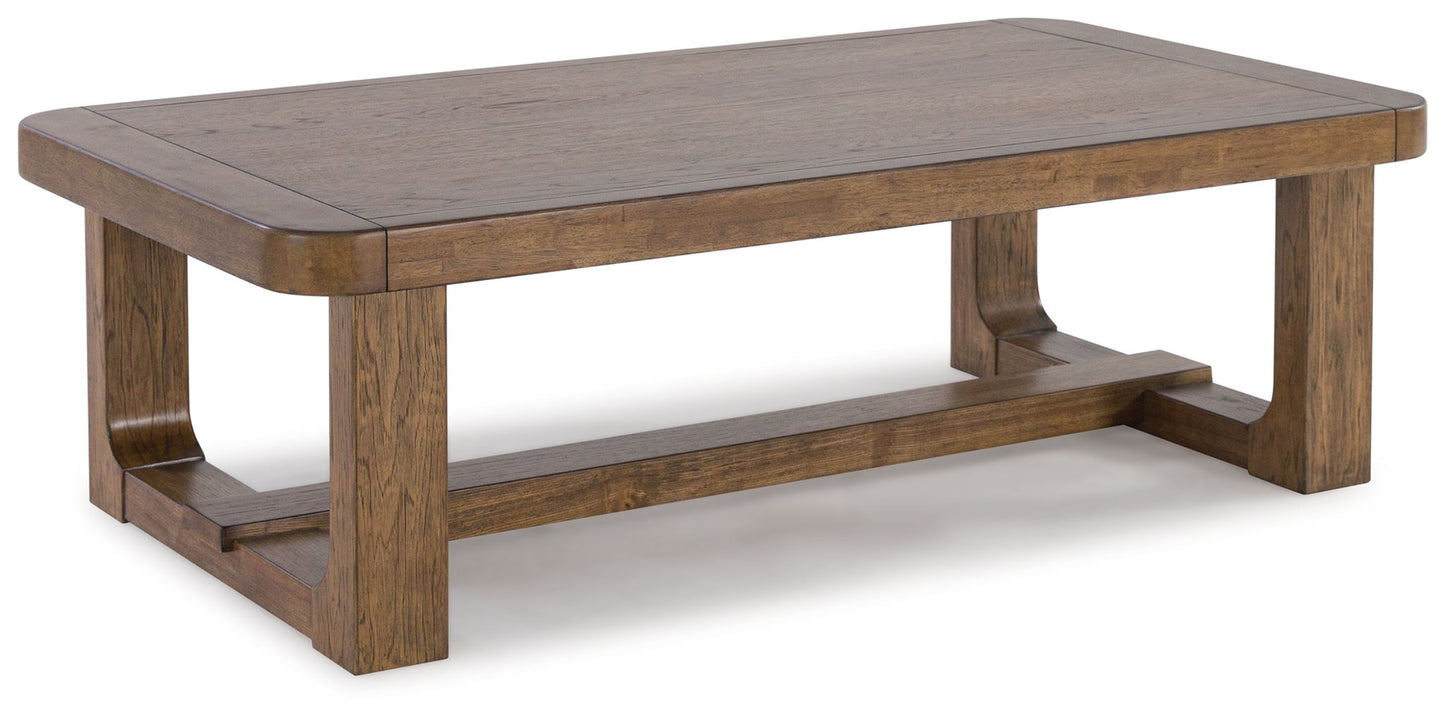 Cabalynn - Rectangular Cocktail Table - Light Brown