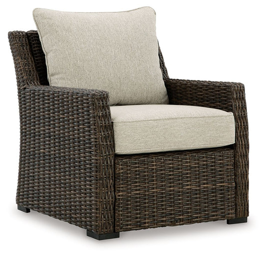 Brook Ranch - Lounge Chair With Cushion - Brown