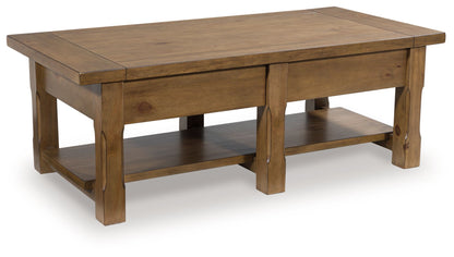 Vandenmore - Rectangular Cocktail Table - Medium Brown