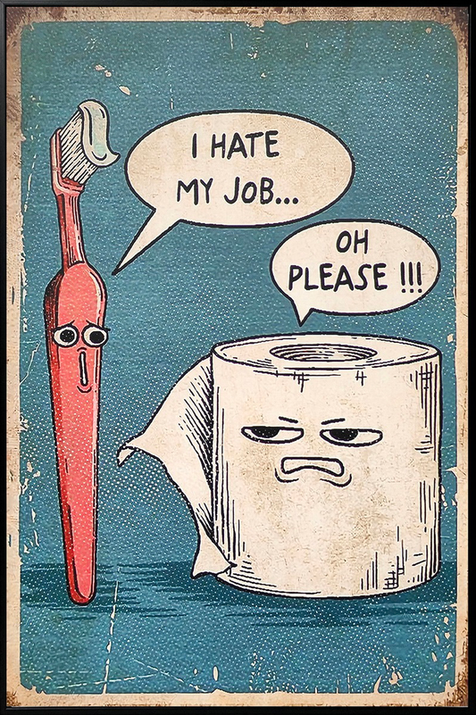 Dirty Jobs Canvas in Frame