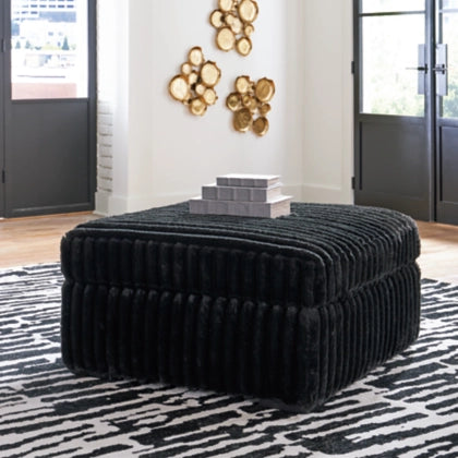 Midnight-madness Oversized Accent Ottoman