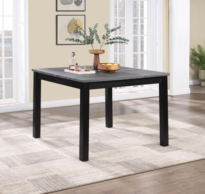 D199 - 5 Piece Dining Room Set (Counter Table, 4 Chairs) - Gray