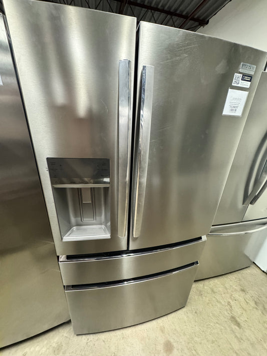 Gallery 36 in. 26.3 cu. ft. 4-Door French Door Standard Depth Refrigerator in Smudge-Proof Stainless Steel OUTLET