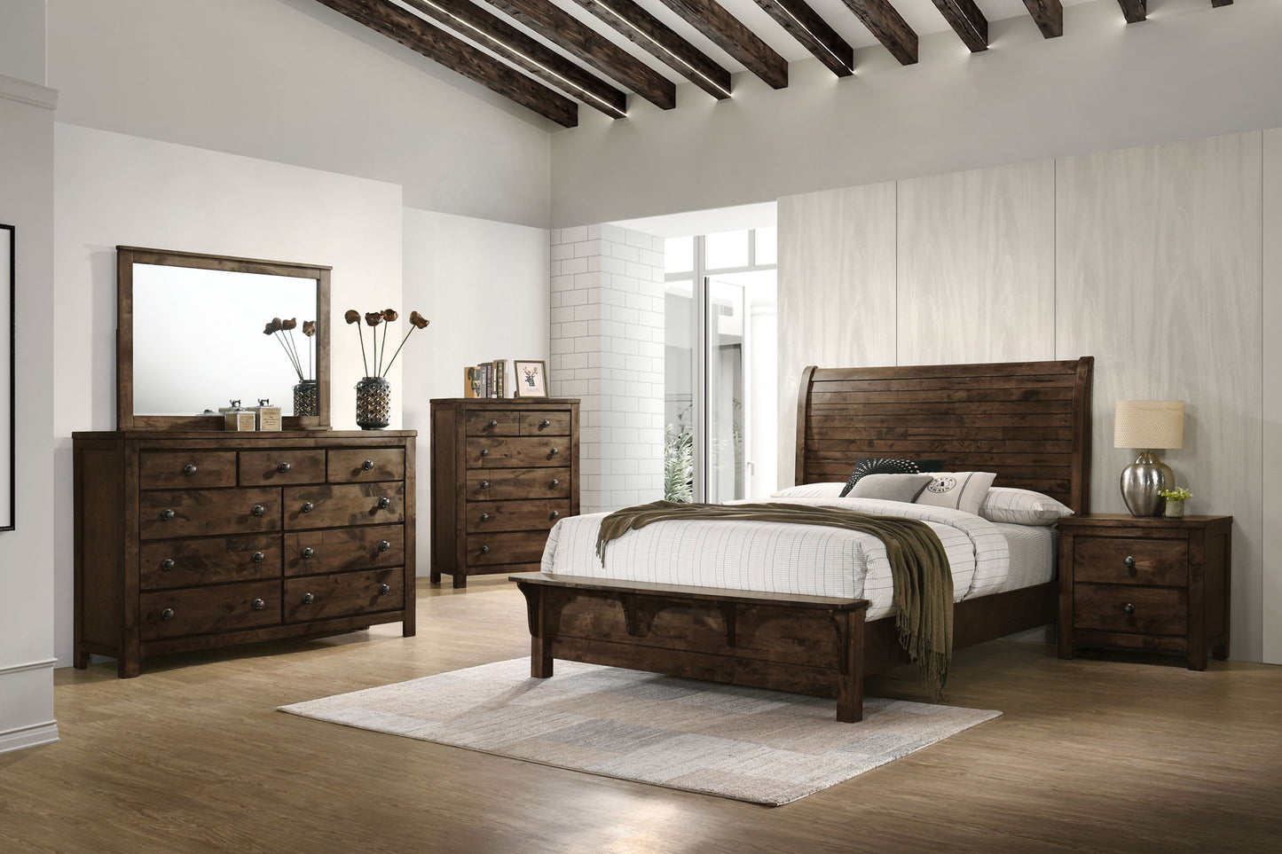 Blue Ridge - Mirror - Rustic Gray
