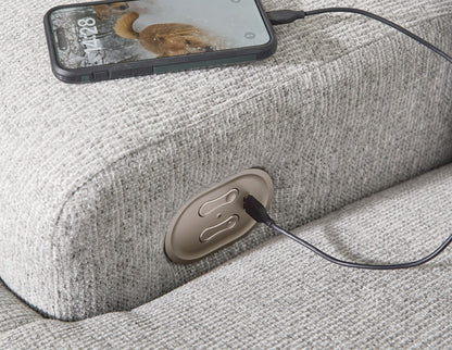 Acklen Place - Wide Seat Power Recliner - Pewter