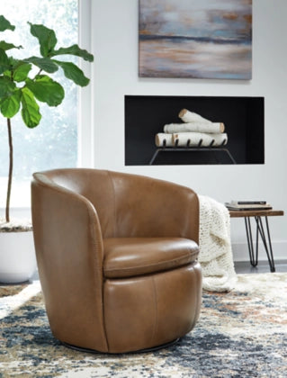 Kierreys Leather Swivel Chair