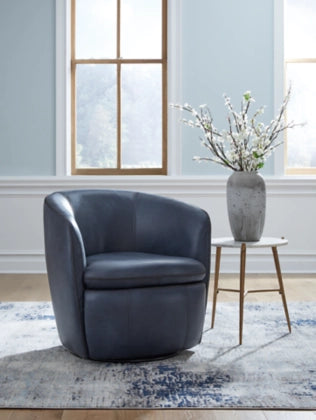 Kierreys Leather Swivel Chair