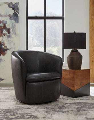 Kierreys Leather Swivel Chair