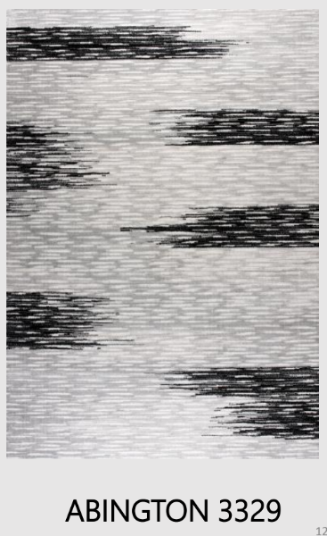 Abington Gray & Black Area Rug