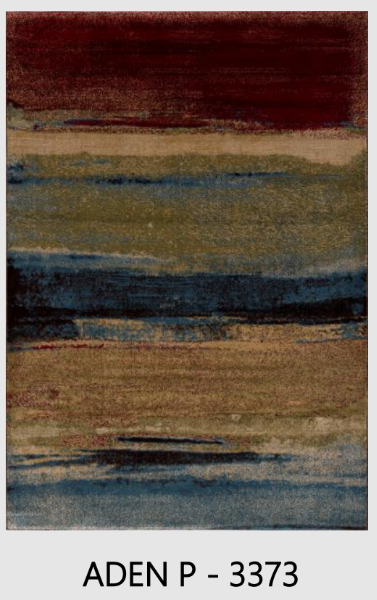 Aden Red/Blue/Brown Area Rug