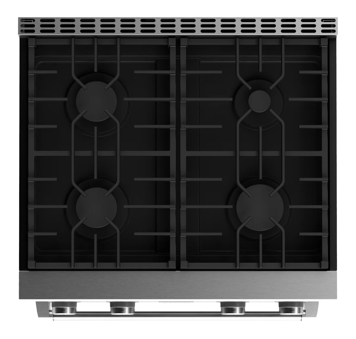 30-in 4 burners 4.8-cu ft Convection Oven Freestanding Natural Gas Range (Stainless steel)