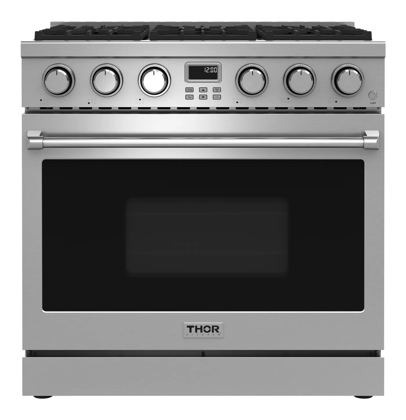 36-in 6 burners 6-cu ft Convection Oven Freestanding Natural Gas Range (Stainless steel)