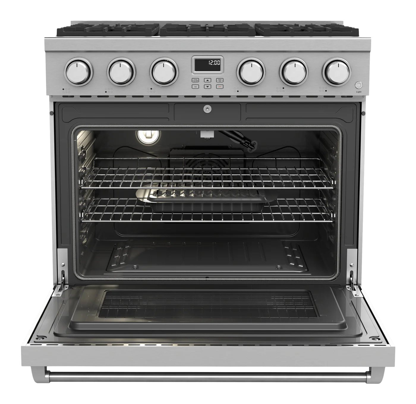 36-in 6 burners 6-cu ft Convection Oven Freestanding Natural Gas Range (Stainless steel)