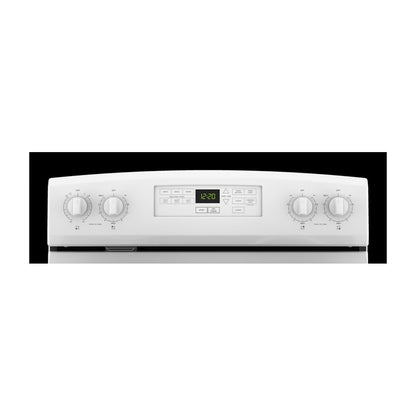Cocina eléctrica independiente de 30" con 4 elementos - Blanca