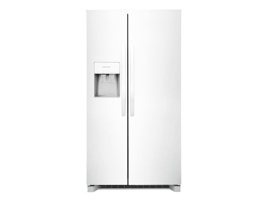 Crosley 25.6 Cubic Foot Side -By-Side Refrigerator with LED Lighting, White