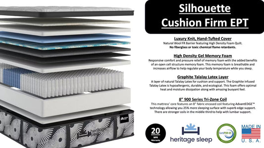 Heritage Sleep - Silhouette Collection - Cushion Firm