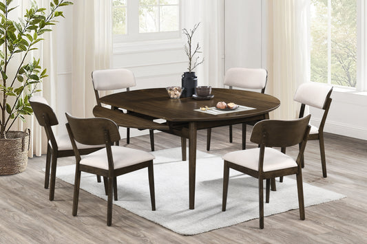 Rex 5 PC Round Dining Group w/Storage Leaves