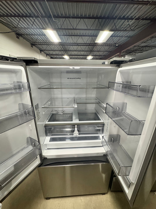 Samsung - 32 cu. ft. 3-Door French Door Smart Refrigerator with Dual Auto Ice Maker - Stainless Steel OUTLET