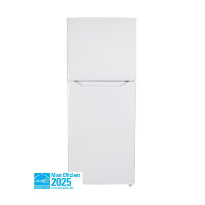 10.1 CF Top Mount Apartment Size Refrigerator in White