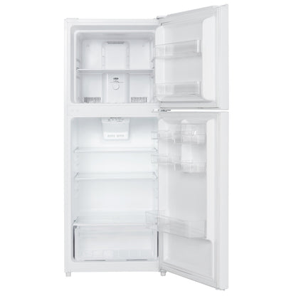 10.1 CF Top Mount Apartment Size Refrigerator in White