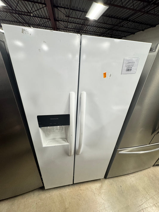22.3 cu. ft. Standard Depth Side by Side Refrigerator in White OUTLET
