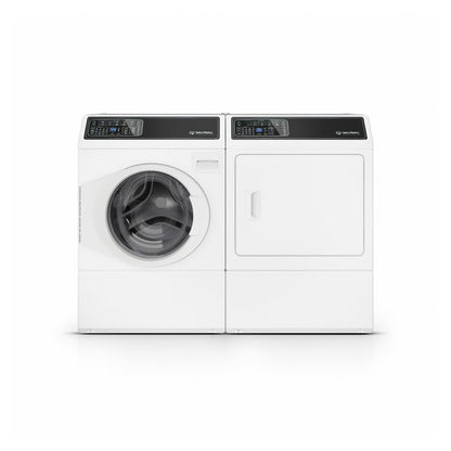 Secadora eléctrica blanca desinfectante DF7 con control frontal, tecnología de protección contra el secado excesivo con vapor Pet Plus™, certificación ENERGY STAR®, garantía de 5 años