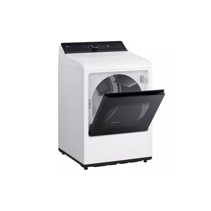 Secadora eléctrica de 7.3 pies cúbicos, Wi-Fi, carga fácil, secado con sensor AI - Blanco alpino