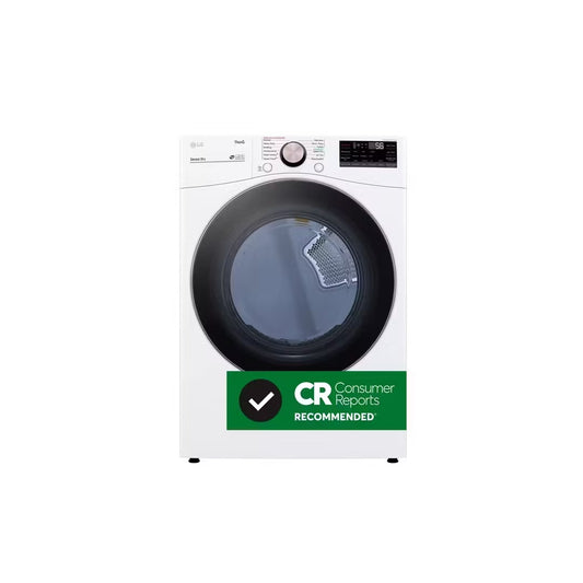 7.4 CF Ultra Large Capacity Electric Dryer w/Sensor Dry, Truesteam, Wi-Fi - White