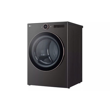Secadora eléctrica de gran capacidad de 7.4 pies cúbicos con sensor de secado y TurboSteam - Acero negro